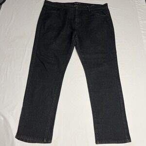 Southpole Jeans Mens 44x32 Stretch Relaxed Tapered Fit Hip Hop Black Wash Denim